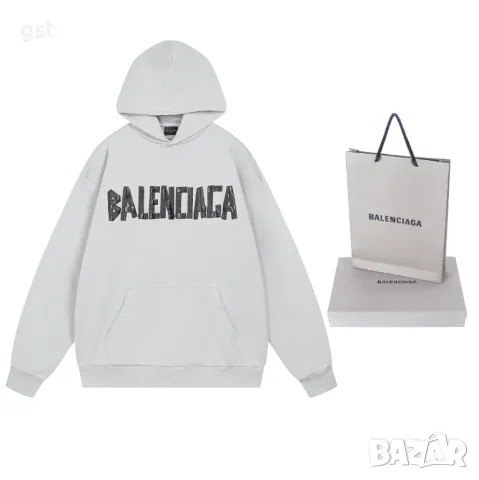 Balenciaga Баленсиана Горнище с Качулка Топ, снимка 1