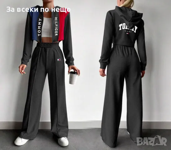 Tommy Hilfiger Дамски Комплект Томи Хилфигер - 2 Налични Цвята Код A404, снимка 2 - Спортни екипи - 49031580