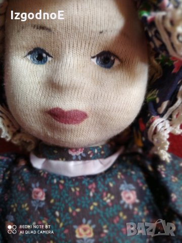 Стара ръчно изработена кукла момиче за колекционери но и за игра, снимка 5 - Колекции - 29699271