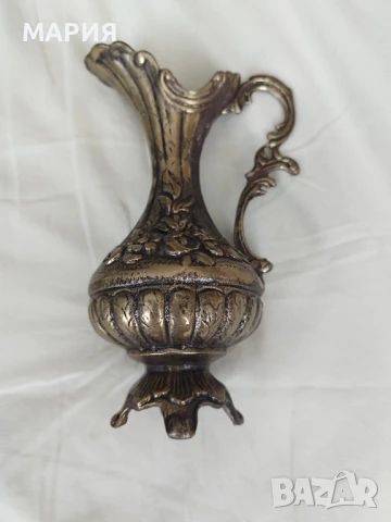 Страхотна месингова италианска ваза - кана, снимка 2 - Антикварни и старинни предмети - 50927222