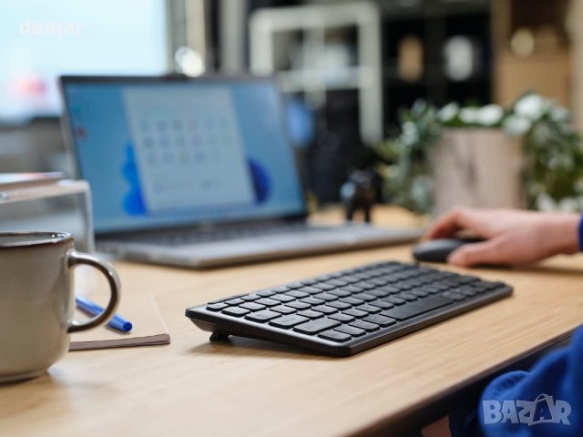 Bluetooth клавиатура Trust Lyra Multi-Device, акумулаторна батерия, снимка 8 - Клавиатури и мишки - 44322157