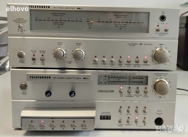 Стерео усилвател и дек Telefunken MA 1, MC 1, снимка 2 - Ресийвъри, усилватели, смесителни пултове - 49445871