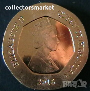20 пенса 2016, Гибралтар, снимка 2 - Нумизматика и бонистика - 32142831