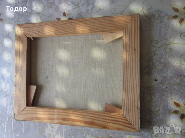 Стара рисувана  картина  масло  върху платно 10, снимка 4 - Картини - 31383207