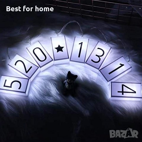 Светлинна верига от 20 кутиики + букви и цифри Seddex LED, снимка 4 - Декорация за дома - 37293050