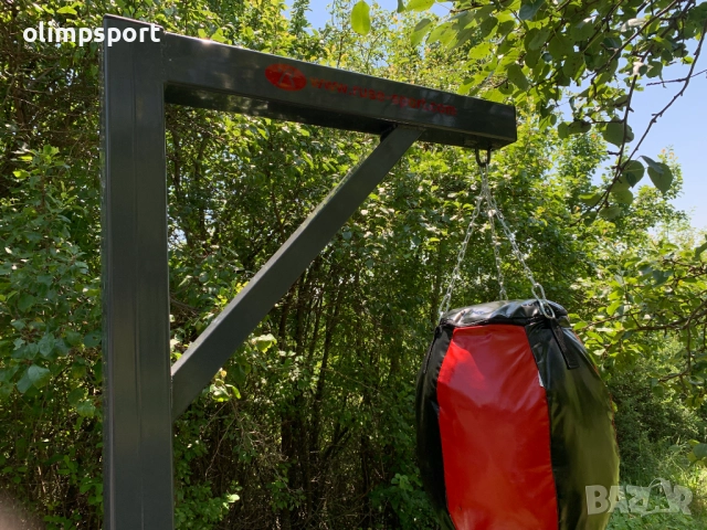 Външна стойка за боксов чувал  стабилна стоманена конструкция захващане чрез анкерпланка , снимка 2 - Бокс - 52787783