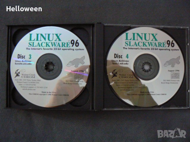 LINUX Slackware 96 - 4 Disc Set, Made in USA - нов, снимка 3 - Други - 42887761