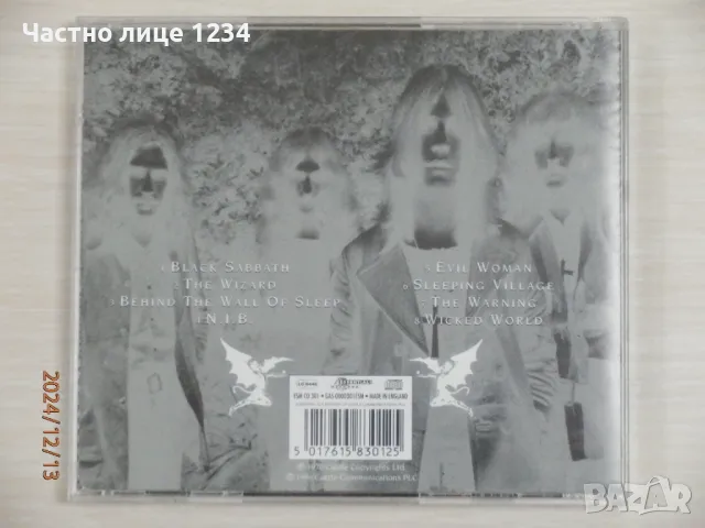 Black Sabbath - Black Sabbath - 1970, снимка 2 - CD дискове - 48336807