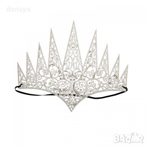 3135 Парти корона Кралица, сребриста или златиста, снимка 5 - Други - 38224383