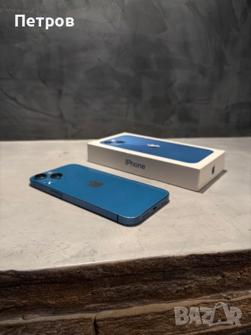 КАТО НОВ Iphone 13 Blue 128 GB, снимка 4 - Apple iPhone - 54084893