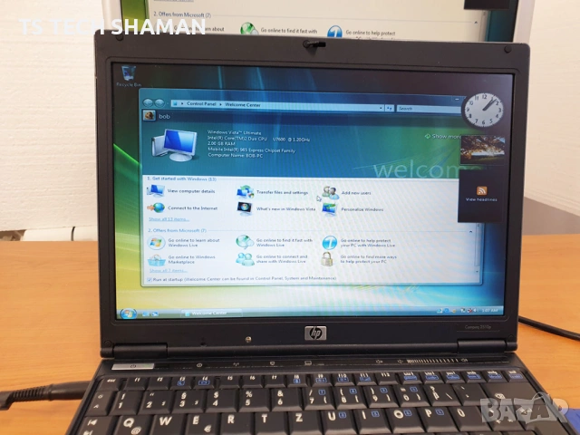 Продавам запазен ретро лаптоп COMPAQ 2510p, снимка 4 - Антикварни и старинни предмети - 53342503