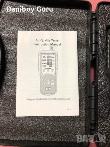 JD-3002 Тестер за качество на въздуха CO2 TVOC HCHO Асистент за наблюдение на температура и влажност, снимка 13 - Друга електроника - 37266898