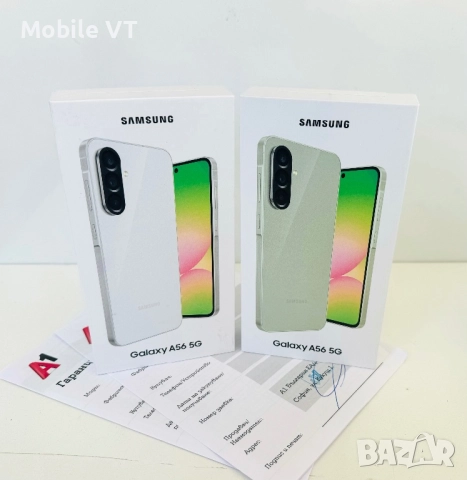 НОВ! Samsung Galaxy A56 5G 256GB Lightgray / Olive 2г.ГАРАНЦИЯ!, снимка 2 - Samsung - 52454214