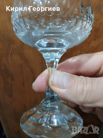 Сервиз от 6 кристални чаши