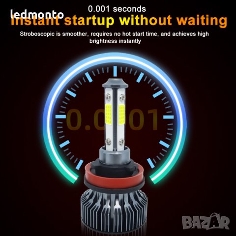 Силни лед крушки h7 лед крушки за кола hb3 , снимка 7 - Аксесоари и консумативи - 37849385