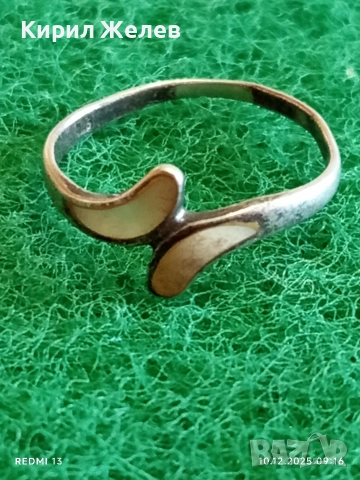 Артистичен арт нуво стил сребърен пръстен стилен 18171