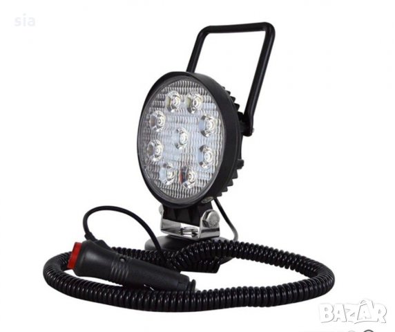 Халоген със стойка, ЛЕД Бар, 9 диода, 27w, 12/24v