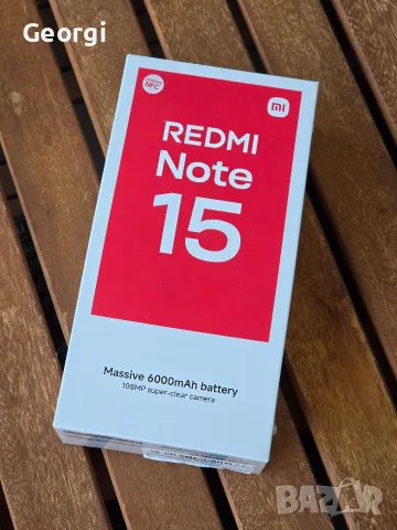 Чисто нов Xiaomi Redmi Note 15, 256GB (син) с 4 години гаранция