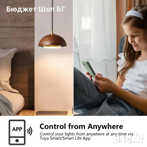 Смарт двоен двуканален ключ за осветление KETOTEK WiFi Сензорен Tuya Smart Life, снимка 3 - Ключове, контакти, щепсели - 56022977