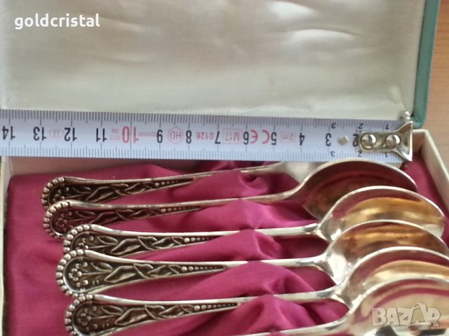 Руски посребрени лъжички, снимка 2 - Антикварни и старинни предмети - 38504616