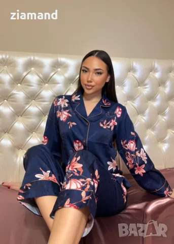 Комплект луксозна пижама сатен, снимка 3 - Пижами - 44742861