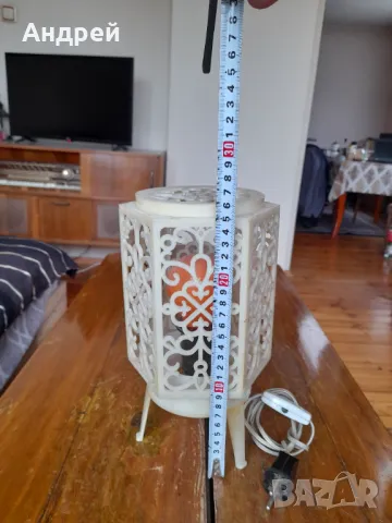 Стара декоративна лампа #10, снимка 3 - Настолни лампи - 49257339