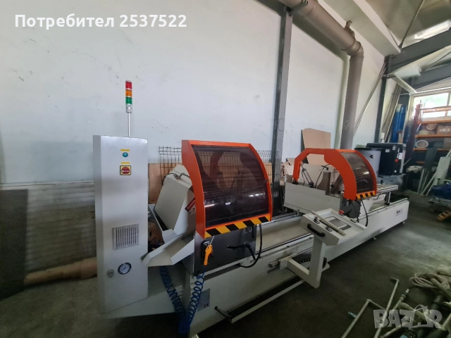 Автоматична двуглава отрезна машина CNC-500×4200 за алуминиеви и PVC профили, снимка 2 - Други машини и части - 52810447