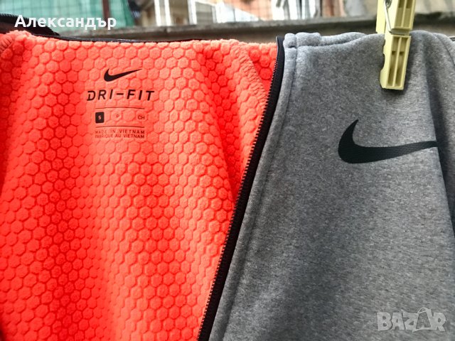 НОВ Nike Dri-FIT суитшърт/суитчър/анорак, размер S/M, снимка 3 - Спортни дрехи, екипи - 34997577