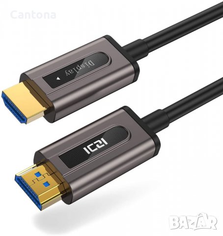 10 метра HDMI оптичен кабел, ICZI 4K@60Hz 4:4:4, HDMI V2.0 Premium High Speed ​​18Gbps за PS4, Xbox 