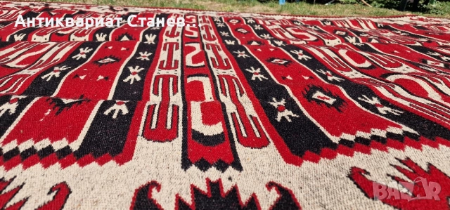 Български килим с етнографски чар, снимка 17 - Килими - 51736720