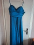 Синя дълга бална рокля, снимка 1