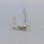 Единична златна обеца Сърце с циркон 14K (585) – 0.50 гр., снимка 8