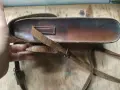 Стара кожена чанта паласка с презрамка, снимка 2