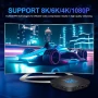 Android TV Box 13.0 2GB / 16GB Поддръжка на 8K 2.4G 5.0G WiFi TV Box Android 2023 RK3528 Чипсет..., снимка 4