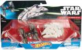 Комплект космически кораби Star Wars - TIE Fighter & Millenium Falcon- Hot Wheels / Mattel, снимка 1 - Коли, камиони, мотори, писти - 37654379