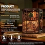Нов Декоративен book nook комплект за сглобяване магическа библиотека, снимка 4