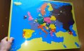 Монтесори пъзел Дървена карта на Европа със всички държави ВСИЧКИ ДЪРВЕНИ ИГРАЧКИ, снимка 7