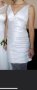 Бяла рокля елегантна, снимка 1
