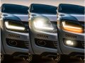 LED фарове Osram за VW Amarok след 2010 година с черна основа, за модела с халогенни фарове, снимка 3