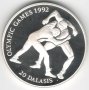Gambia-20 Dalasis-1993-KM# 33-Olympic Games-Silver Proof, снимка 1 - Нумизматика и бонистика - 37330964