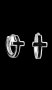 Сребърни обеци кръстове,готик стил,black/нови, снимка 1 - Колиета, медальони, синджири - 42558012