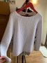 Дебела плетена бяла блуза, снимка 1 - Блузи с дълъг ръкав и пуловери - 39547109