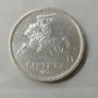 5 литаса 1936 г. сребърна монета Литва, снимка 2