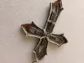 Много красив голям сребърен кръст със циркони проба925, снимка 9