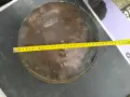 Голям старинен меден/бакърен съд, снимка 9