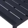 vidaXL Градинска пейка, 120,5 см, PS дъска, черна, снимка 3