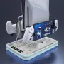 Стойка и охладителна станция с RGB LED, станция за зареждане, PS5 / PS5 Slim, бяла, снимка 2