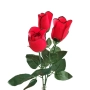 6270 Изкуствена червена роза за декорация, 55 см, снимка 3