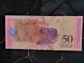 Банкнота - Венецуела - 50 боливара UNC | 2018г., снимка 2