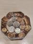 Пепелник с български монети от епоксидна смола, снимка 2